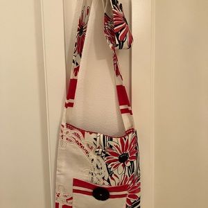 Custom made mixed media shoulder bag/purse